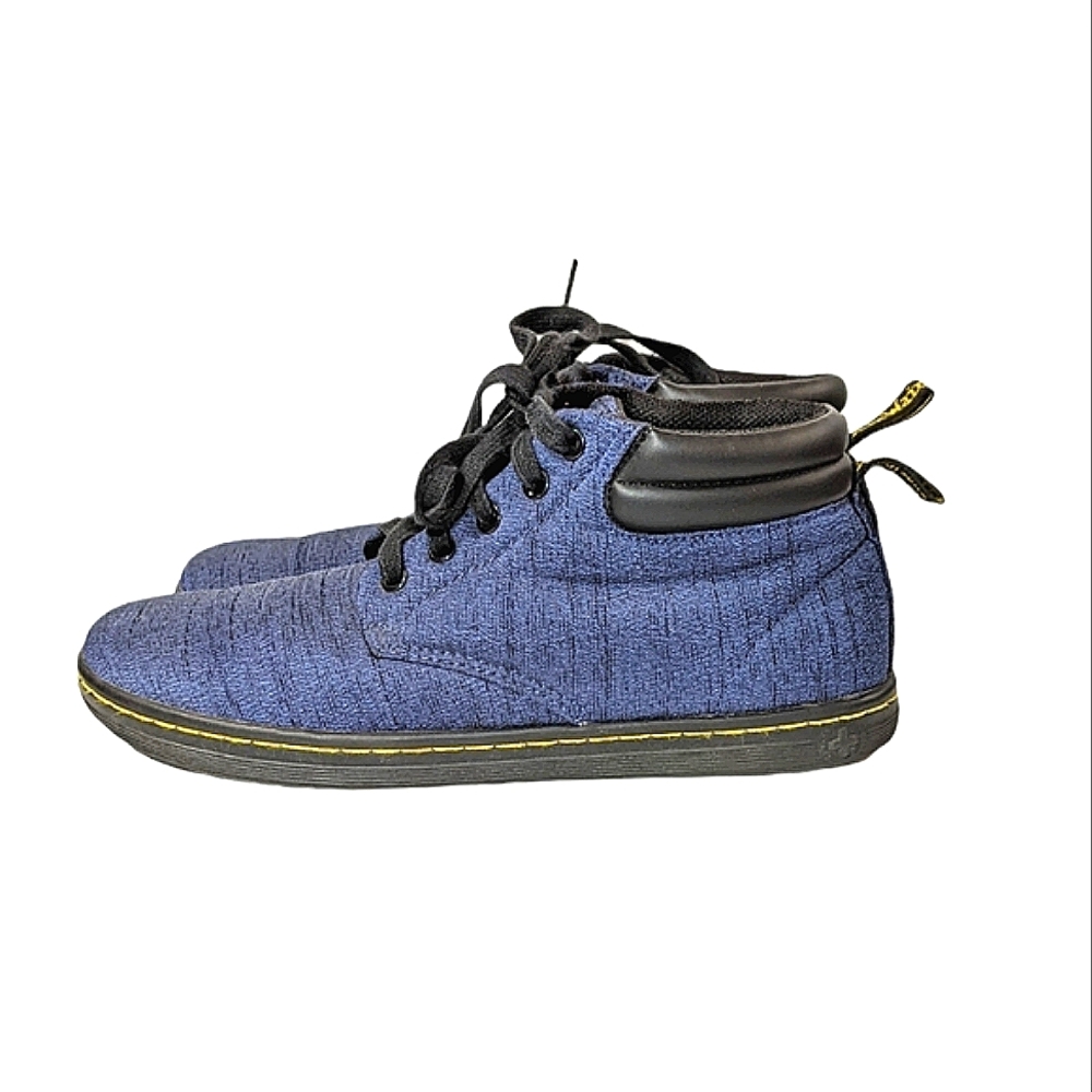 Dr. Martens Belmont Blue Canvas Air Wick Air Cushion Soles Women Size 10